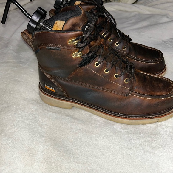 ARIAT Rebar Lift 6" WP Composite Toe Work Boot Men's Size 11D Brown Leather 003 - Picture 5 of 16